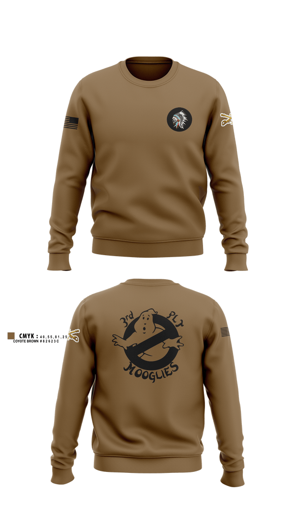 Crew Neck Sweatshirt, 3rd PLT, Alpha Company, 2nd Cavalry 5th regiment, Army, Teamtime, Team time, sublimation, custom sports apparel, team uniforms, spirit wear, spiritwear, sports uniforms, custom shirts, team store, custom team store, fundraiser sports, apparel fundraiser