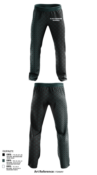 Black Diamond Baseball 37018984 Sweatpants - 1