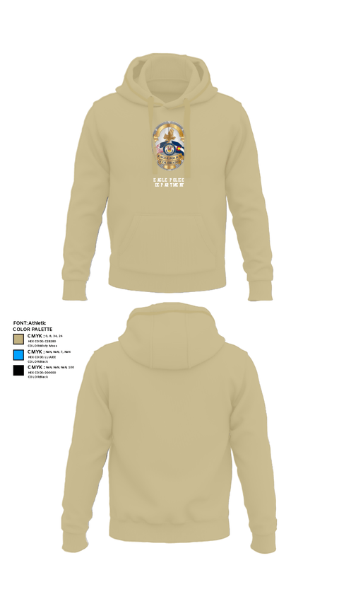Hoodie, Eagle Police Department, Police, Teamtime, Team time, sublimation, custom sports apparel, team uniforms, spirit wear, spiritwear, sports uniforms, custom shirts, team store, custom team store, fundraiser sports, apparel fundraiser