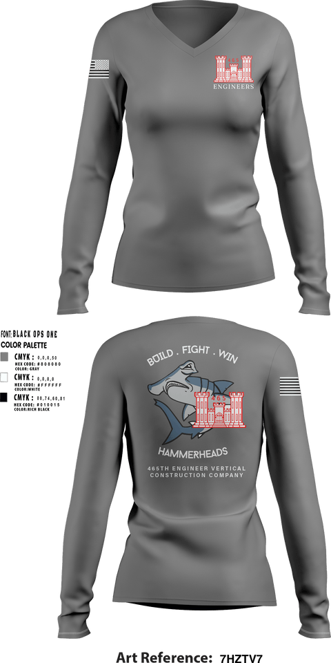 Women's Long Sleeve Vneck Shirt, 465 EVCC, , Teamtime, Team time, sublimation, custom sports apparel, team uniforms, spirit wear, spiritwear, sports uniforms, custom shirts, team store, custom team store, fundraiser sports, apparel fundraiser