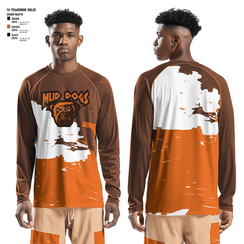 Long Sleeve Performance Shirt, Mud, Men's Basketball, Teamtime, Team time, sublimation, custom sports apparel, team uniforms, spirit wear, spiritwear, sports uniforms, custom shirts, team store, custom team store, fundraiser sports, apparel fundraiser