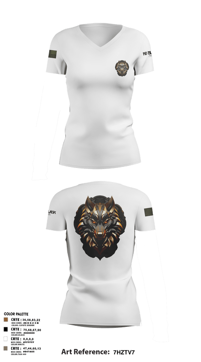 501st BSB 21749910 Women's Short Sleeve V-neck Shirt - 11