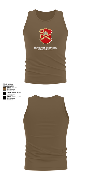 Tank Top, Bravo Battery, 6th Battalion, 10th Field Artillery, , Teamtime, Team time, sublimation, custom sports apparel, team uniforms, spirit wear, spiritwear, sports uniforms, custom shirts, team store, custom team store, fundraiser sports, apparel fundraiser