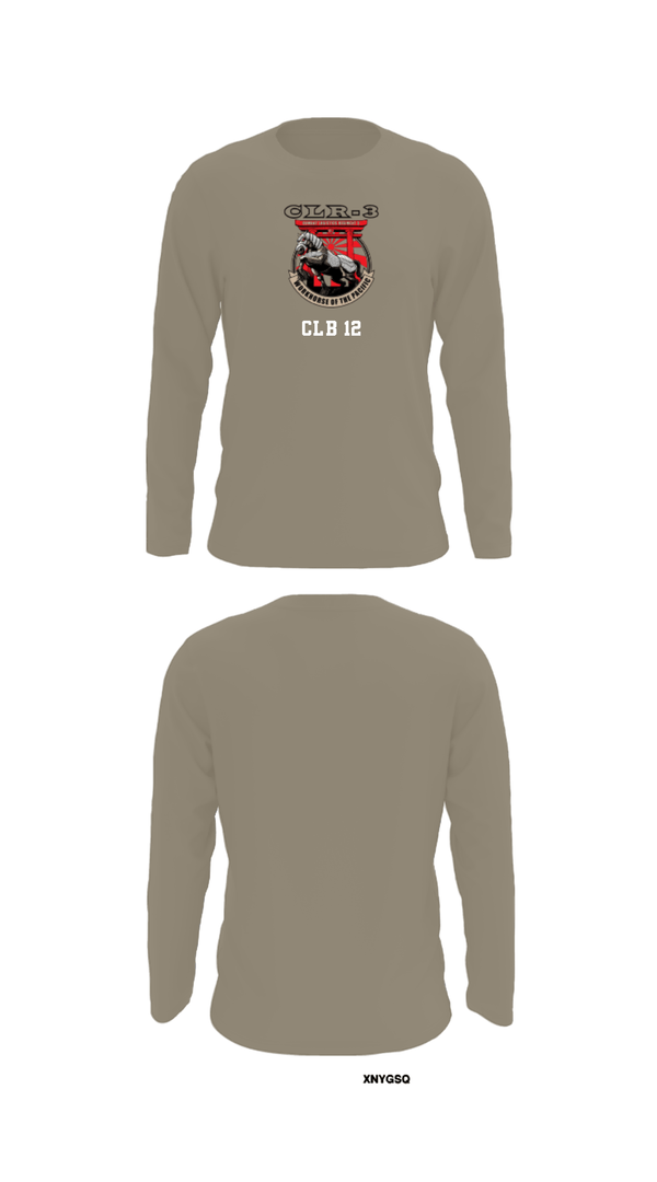 Long Sleeve Performance Shirt, CLB 12, Marines, Teamtime, Team time, sublimation, custom sports apparel, team uniforms, spirit wear, spiritwear, sports uniforms, custom shirts, team store, custom team store, fundraiser sports, apparel fundraiser
