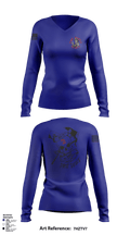 386th ECES/CEF 44039063 Women's Long Sleeve V-neck Shirt - 2