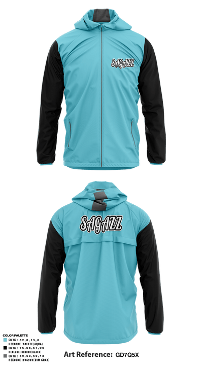 SAGAZZ 72853678 Windbreaker - 1