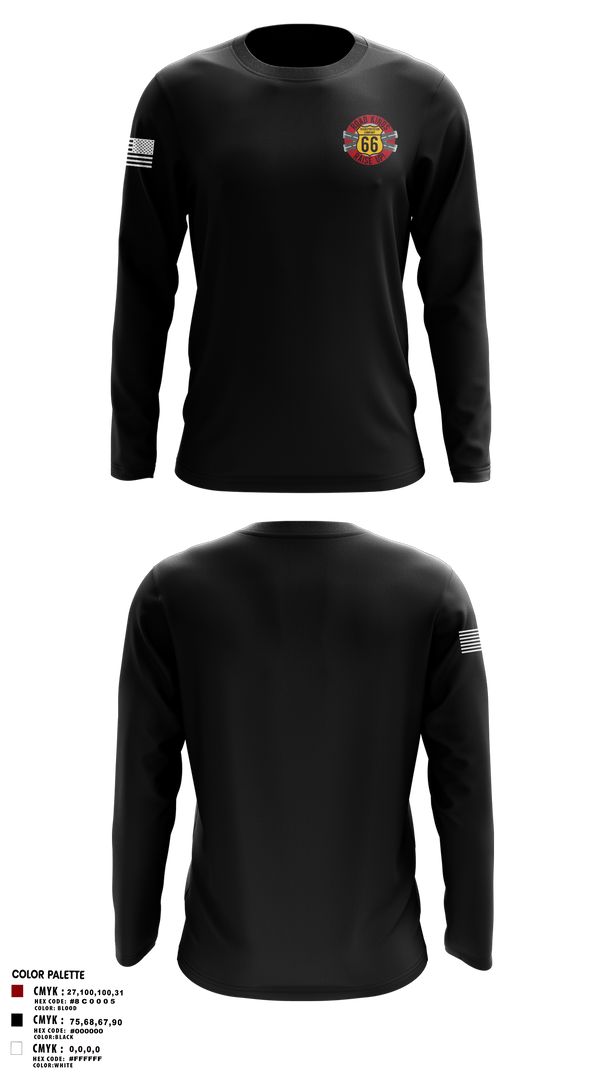 Long Sleeve Performance Shirt, 66 Transportation Company, , Teamtime, Team time, sublimation, custom sports apparel, team uniforms, spirit wear, spiritwear, sports uniforms, custom shirts, team store, custom team store, fundraiser sports, apparel fundraiser