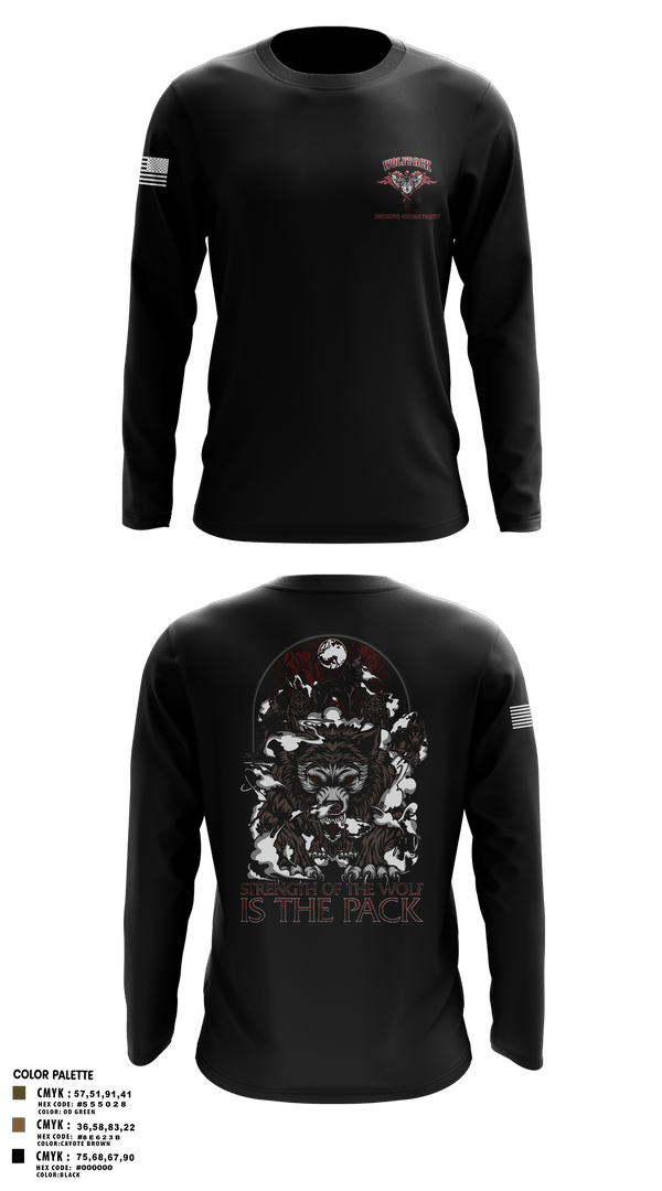 Long Sleeve Performance Shirt, Bravo Company, MRBn, Fort Belvoir, Army, Teamtime, Team time, sublimation, custom sports apparel, team uniforms, spirit wear, spiritwear, sports uniforms, custom shirts, team store, custom team store, fundraiser sports, apparel fundraiser