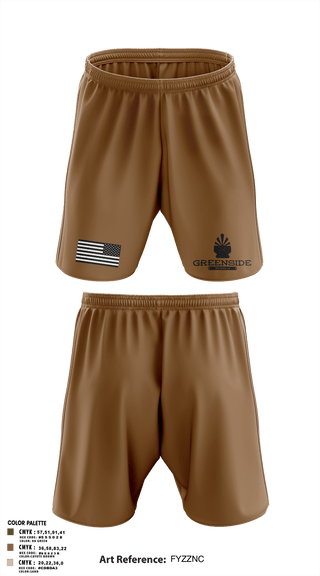 Athletic Shorts With Pockets, Greenside, , Teamtime, Team time, sublimation, custom sports apparel, team uniforms, spirit wear, spiritwear, sports uniforms, custom shirts, team store, custom team store, fundraiser sports, apparel fundraiser