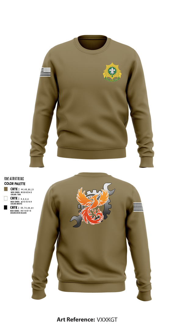 Crew Neck Sweatshirt, Phoenix battery, Army, Teamtime, Team time, sublimation, custom sports apparel, team uniforms, spirit wear, spiritwear, sports uniforms, custom shirts, team store, custom team store, fundraiser sports, apparel fundraiser