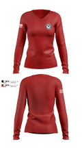Kankakee Twp Fire 68701952 Women's Long Sleeve V-neck Shirt - 102