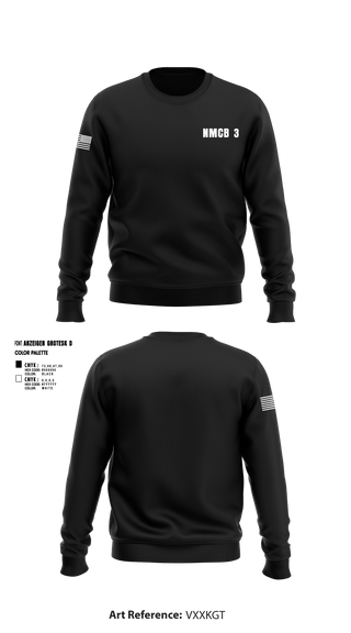 Crew Neck Sweatshirt, NMCB 3, Navy, Teamtime, Team time, sublimation, custom sports apparel, team uniforms, spirit wear, spiritwear, sports uniforms, custom shirts, team store, custom team store, fundraiser sports, apparel fundraiser