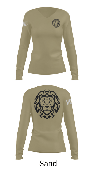 382 SRT 54292803 Women's Long Sleeve V-neck Shirt - 97