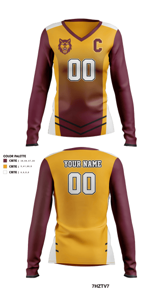 Women's Long Sleeve Vneck Shirt, Colonie Central High School Volleyball, Women's Volleyball, Teamtime, Team time, sublimation, custom sports apparel, team uniforms, spirit wear, spiritwear, sports uniforms, custom shirts, team store, custom team store, fundraiser sports, apparel fundraiser