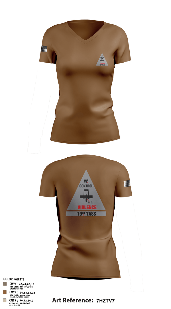 Women's Short Sleeve Vneck Shirt, 19th TASS, Air Force, Teamtime, Team time, sublimation, custom sports apparel, team uniforms, spirit wear, spiritwear, sports uniforms, custom shirts, team store, custom team store, fundraiser sports, apparel fundraiser