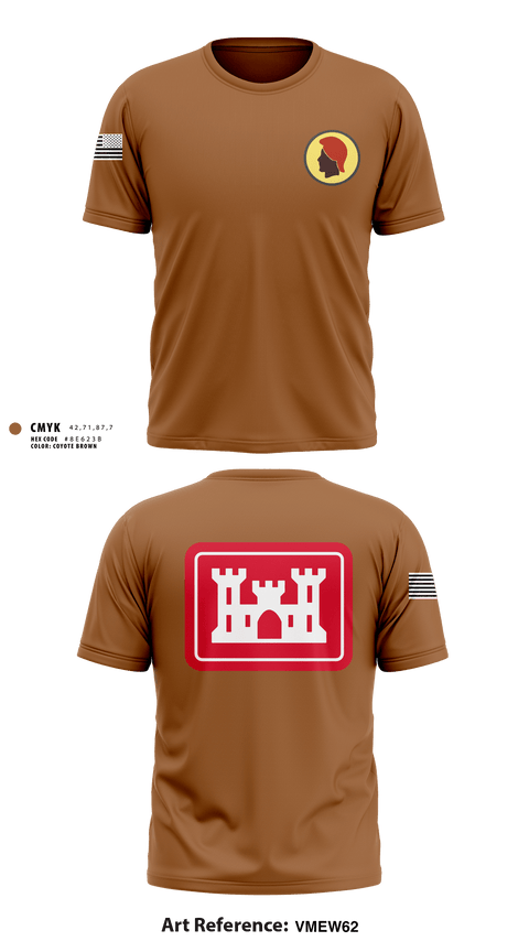 Short Sleeve Performance Shirt, 230th Engineer Corps, , Teamtime, Team time, sublimation, custom sports apparel, team uniforms, spirit wear, spiritwear, sports uniforms, custom shirts, team store, custom team store, fundraiser sports, apparel fundraiser