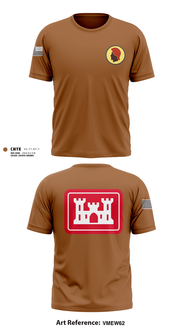 Short Sleeve Performance Shirt, 230th Engineer Corps, , Teamtime, Team time, sublimation, custom sports apparel, team uniforms, spirit wear, spiritwear, sports uniforms, custom shirts, team store, custom team store, fundraiser sports, apparel fundraiser