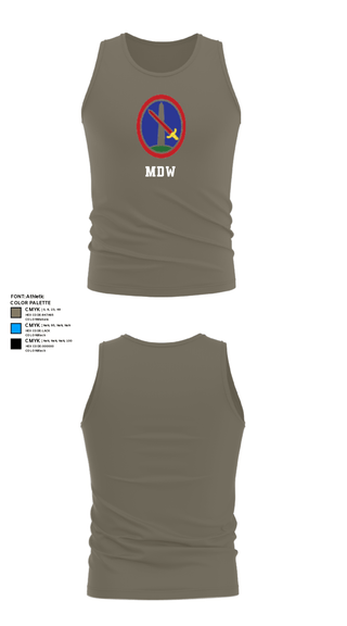 Tank Top, MDW, Army, Teamtime, Team time, sublimation, custom sports apparel, team uniforms, spirit wear, spiritwear, sports uniforms, custom shirts, team store, custom team store, fundraiser sports, apparel fundraiser