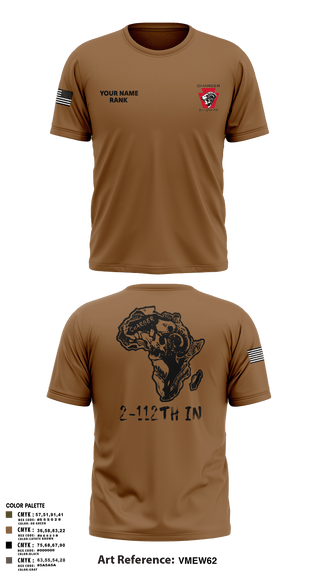 Short Sleeve Performance Shirt, Charger Co. / 2-112th Infantry Battalion, National Guard, Teamtime, Team time, sublimation, custom sports apparel, team uniforms, spirit wear, spiritwear, sports uniforms, custom shirts, team store, custom team store, fundraiser sports, apparel fundraiser