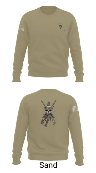 Crew Neck Sweatshirt, HHC 2/130 IN, National Guard, Teamtime, Team time, sublimation, custom sports apparel, team uniforms, spirit wear, spiritwear, sports uniforms, custom shirts, team store, custom team store, fundraiser sports, apparel fundraiser