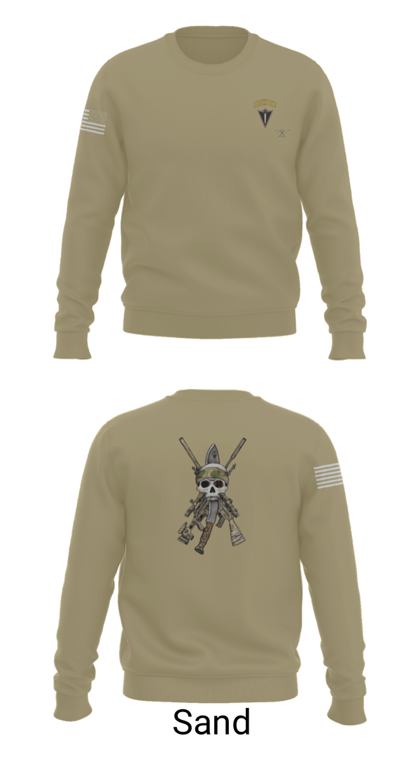 Crew Neck Sweatshirt, HHC 2/130 IN, National Guard, Teamtime, Team time, sublimation, custom sports apparel, team uniforms, spirit wear, spiritwear, sports uniforms, custom shirts, team store, custom team store, fundraiser sports, apparel fundraiser