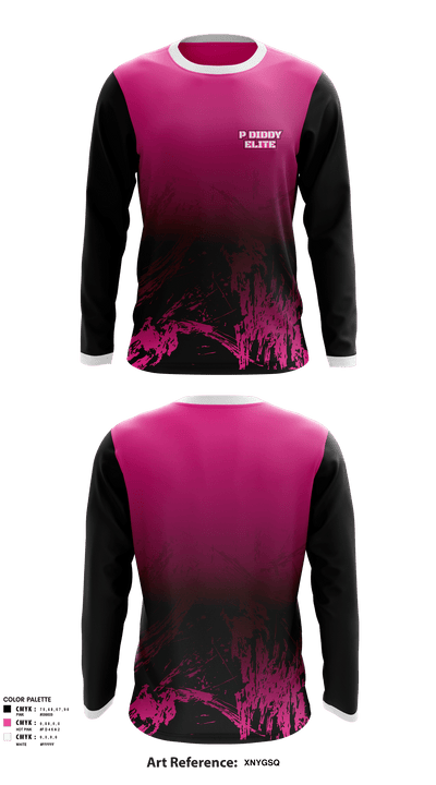 P Diddy Elite 54775358 Long Sleeve Performance Shirt - 1
