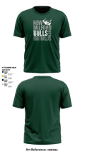 New Milford Bulls Football And Cheerleading 19489077 Short Sleeve Performance Shirt - 13