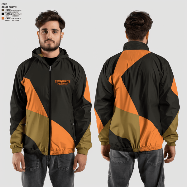 Windbreaker, Team Thrive Pelotonia, Cycling, Teamtime, Team time, sublimation, custom sports apparel, team uniforms, spirit wear, spiritwear, sports uniforms, custom shirts, team store, custom team store, fundraiser sports, apparel fundraiser