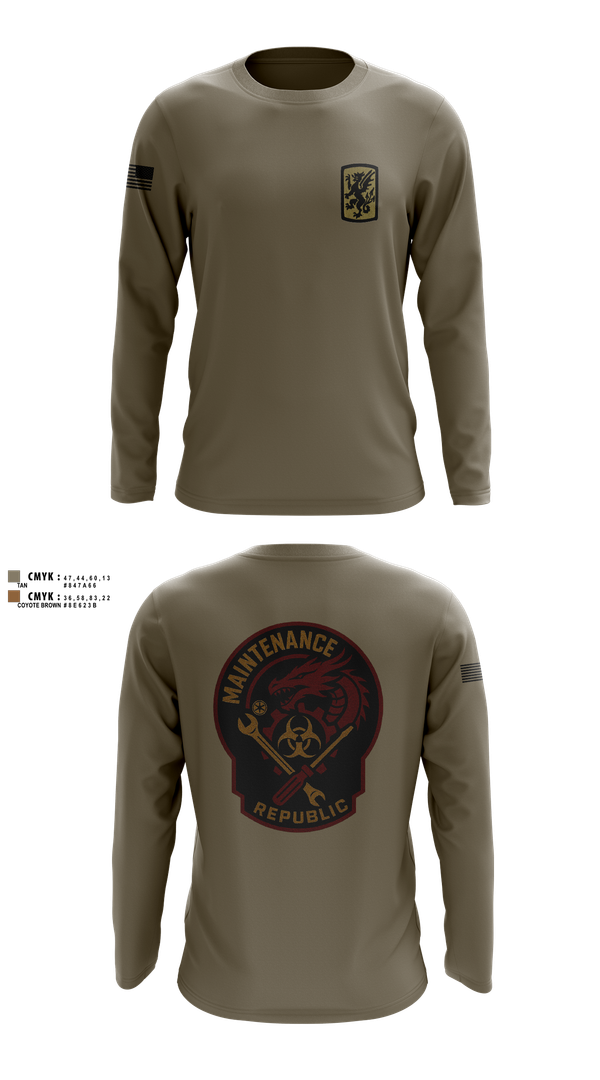 Long Sleeve Performance Shirt, 411Th CBRN, Army, Teamtime, Team time, sublimation, custom sports apparel, team uniforms, spirit wear, spiritwear, sports uniforms, custom shirts, team store, custom team store, fundraiser sports, apparel fundraiser