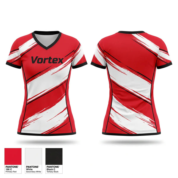 Womens Short Sleeve Vneck Shirt, Vortex, Softball, Teamtime, Team time, sublimation, custom sports apparel, team uniforms, spirit wear, spiritwear, sports uniforms, custom shirts, team store, custom team store, fundraiser sports, apparel fundraiser