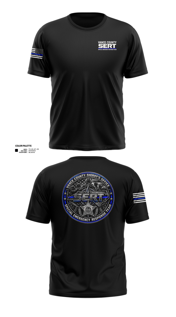Vance County Sheriff Office S.E.R.T Old School Cotton Feel Shirt - 22