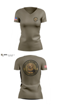 Whitman County Sheriff's Office Corrections 85641181 Women's Short Sleeve V-neck Shirt - 10