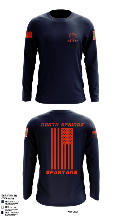 Spartans 7084698 Long Sleeve Performance Shirt 1
