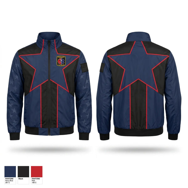 Windbreaker, CBCFR, Fire Department, Teamtime, Team time, sublimation, custom sports apparel, team uniforms, spirit wear, spiritwear, sports uniforms, custom shirts, team store, custom team store, fundraiser sports, apparel fundraiser