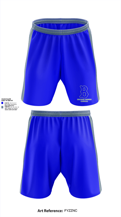 Bulverde Dodgers 25338394 Athletic Shorts With Pockets - 1