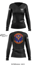 Civil Air Patrol's Fort Worth Phoenix Composite Squadron 53240967 Women's Long Sleeve V-neck Shirt - 4