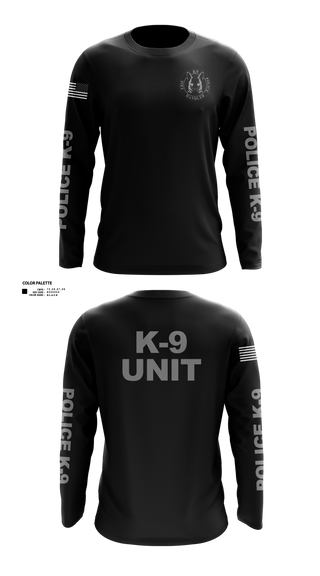Long Sleeve Performance Shirt, EPD K-9, Police, Teamtime, Team time, sublimation, custom sports apparel, team uniforms, spirit wear, spiritwear, sports uniforms, custom shirts, team store, custom team store, fundraiser sports, apparel fundraiser