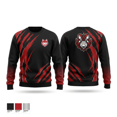 Cu blood&moon Crew Neck Sweatshirt - 1