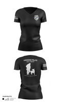Hammond Police K9 41895073 Women's Short Sleeve V-neck Shirt - 21