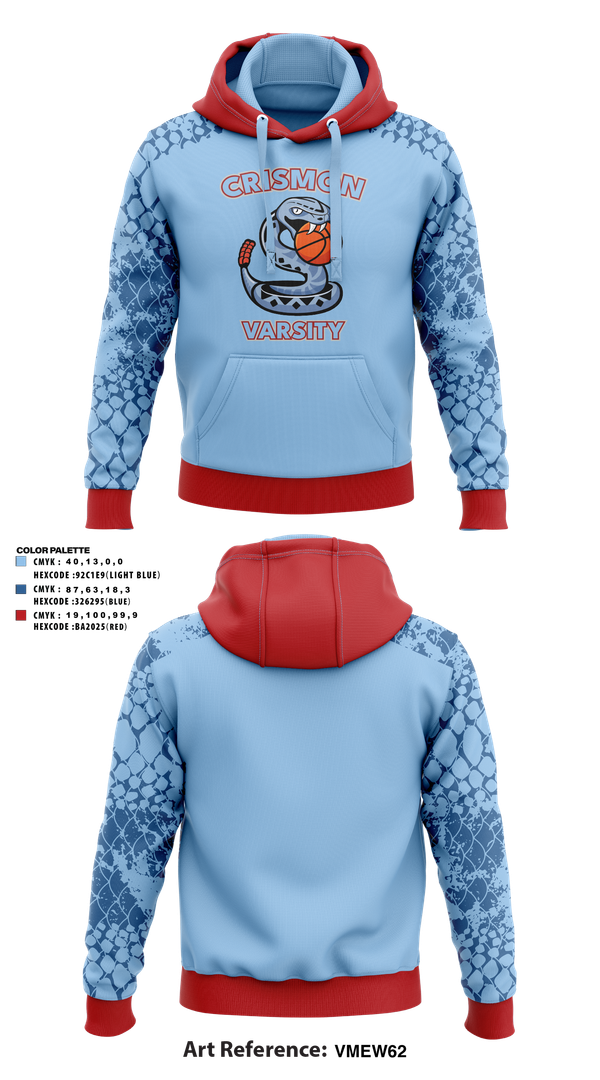 Hoodie, Crismon Rattlers, Women's Basketball, Teamtime, Team time, sublimation, custom sports apparel, team uniforms, spirit wear, spiritwear, sports uniforms, custom shirts, team store, custom team store, fundraiser sports, apparel fundraiser