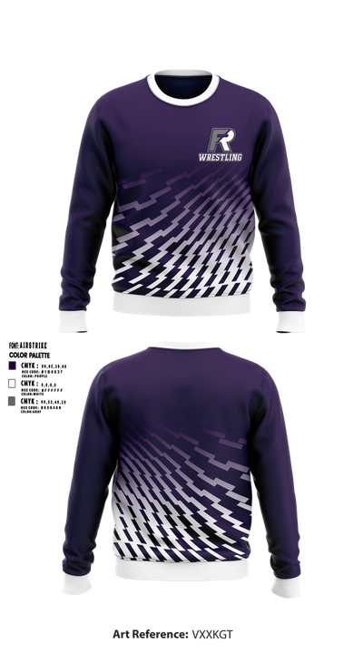 Fremont Ross Wrestling 8112665 Crew Neck Sweatshirt - 1