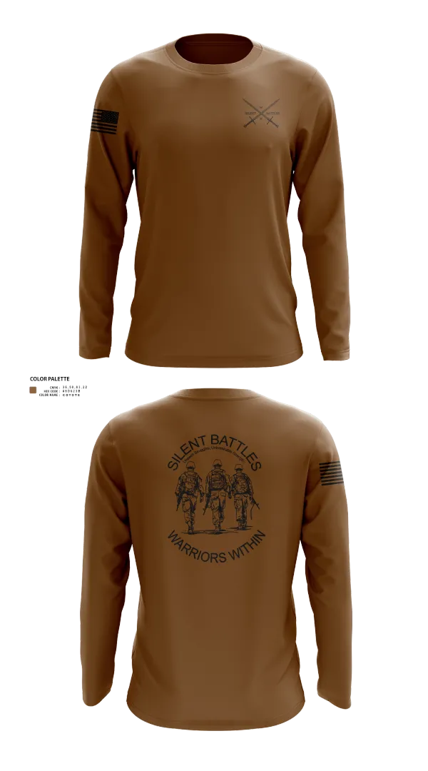 Long Sleeve Performance Shirt, Silent Battles, , Teamtime, Team time, sublimation, custom sports apparel, team uniforms, spirit wear, spiritwear, sports uniforms, custom shirts, team store, custom team store, fundraiser sports, apparel fundraiser