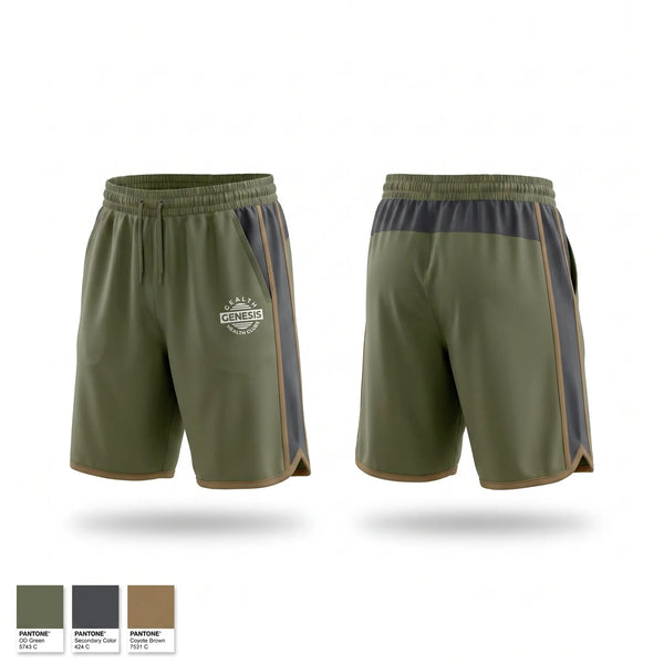 Athletic Shorts With Pockets, Genesis Health Clubs, , Teamtime, Team time, sublimation, custom sports apparel, team uniforms, spirit wear, spiritwear, sports uniforms, custom shirts, team store, custom team store, fundraiser sports, apparel fundraiser