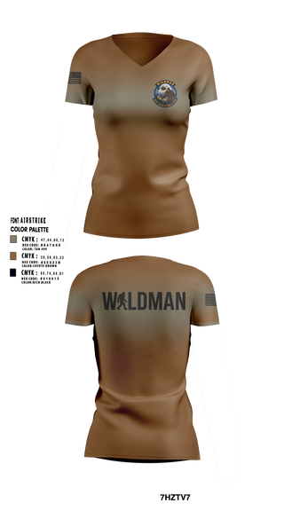Womens Short Sleeve Vneck Shirt, Wildman, National Guard, Teamtime, Team time, sublimation, custom sports apparel, team uniforms, spirit wear, spiritwear, sports uniforms, custom shirts, team store, custom team store, fundraiser sports, apparel fundraiser