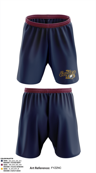 Athletic Shorts With Pockets, Eagles, Baseball, Teamtime, Team time, sublimation, custom sports apparel, team uniforms, spirit wear, spiritwear, sports uniforms, custom shirts, team store, custom team store, fundraiser sports, apparel fundraiser