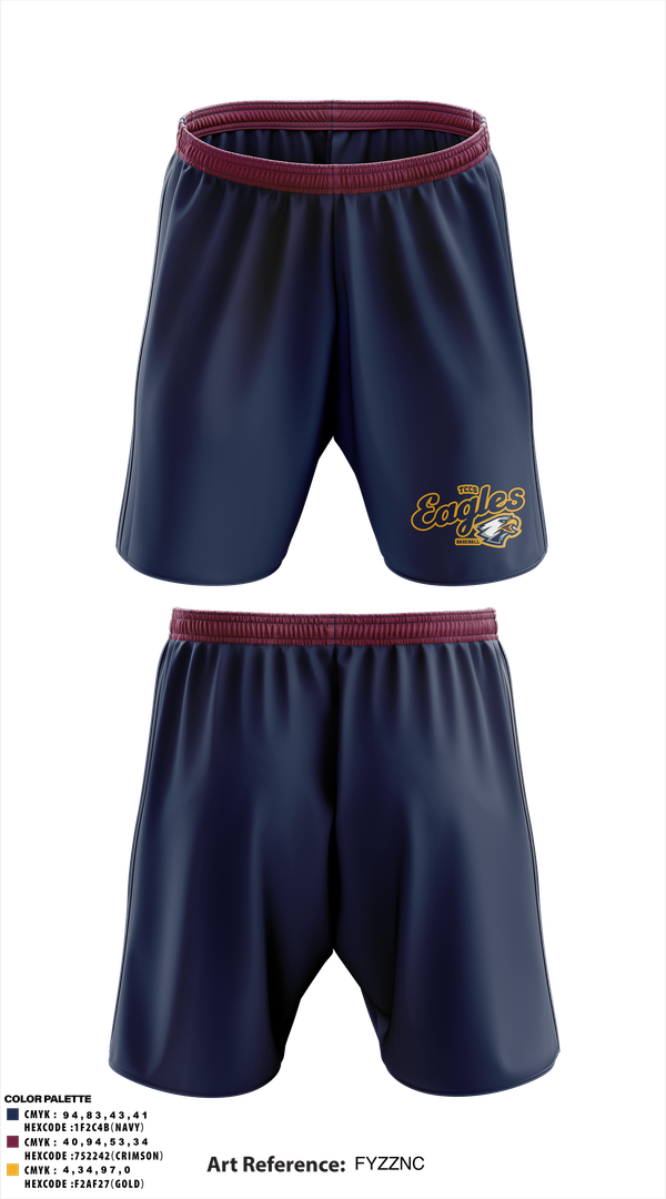 Athletic Shorts With Pockets, Eagles, Baseball, Teamtime, Team time, sublimation, custom sports apparel, team uniforms, spirit wear, spiritwear, sports uniforms, custom shirts, team store, custom team store, fundraiser sports, apparel fundraiser