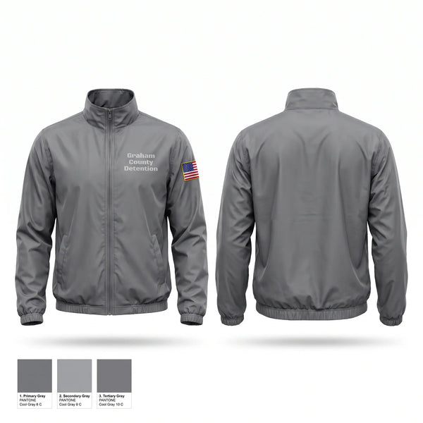 Windbreaker, Graham County Detention, Police, Teamtime, Team time, sublimation, custom sports apparel, team uniforms, spirit wear, spiritwear, sports uniforms, custom shirts, team store, custom team store, fundraiser sports, apparel fundraiser