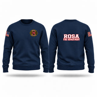 Crew Neck Sweatshirt, Rosa Fire Department, Fire Department, Teamtime, Team time, sublimation, custom sports apparel, team uniforms, spirit wear, spiritwear, sports uniforms, custom shirts, team store, custom team store, fundraiser sports, apparel fundraiser