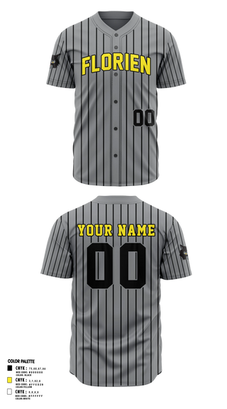 Full Button Softball Jersey, Florien Blackcats, Softball, Teamtime, Team time, sublimation, custom sports apparel, team uniforms, spirit wear, spiritwear, sports uniforms, custom shirts, team store, custom team store, fundraiser sports, apparel fundraiser