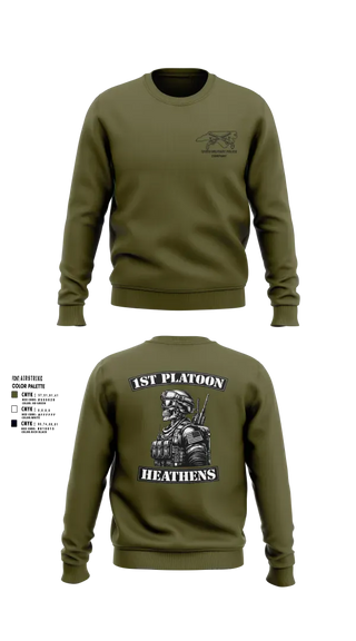 Crew Neck Sweatshirt, 514th MP CO, Army, Teamtime, Team time, sublimation, custom sports apparel, team uniforms, spirit wear, spiritwear, sports uniforms, custom shirts, team store, custom team store, fundraiser sports, apparel fundraiser